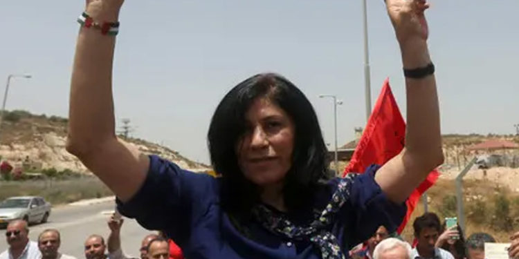 صیہونی فوج نے فلسطینی خاتون رہنماخالدہ جرار کوگرفتار کرلیا