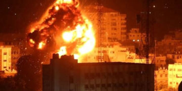 صیہونی فوج کی غزہ پر ایک بار پھر وحشیانہ بمباری