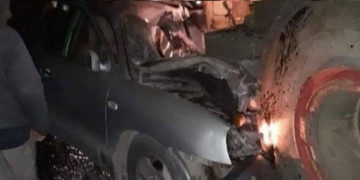 اسرائیلی فوجی بلڈوزرکی ٹکرسے فلسطینی باپ شہید بیٹاشدید زخمی