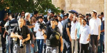 درجنوں شرپسند یہودی آبادکاروں کا ایک بار پھر مسجد اقصیٰ پر دھاوا