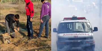 اسرئیلی فوج کا پرندوں کے شکارمیں مصروف بچوں پر حملہ