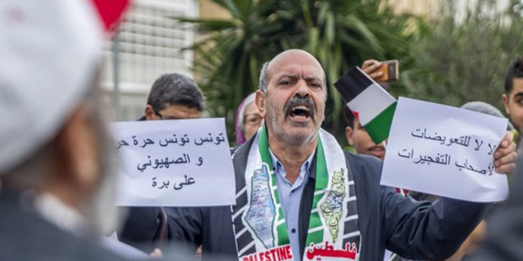 عالمی برادری فلسطینی قوم کو صہیونی دہشتگردی سے نجات دلائے،تیونس