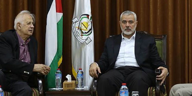 فلسطین الیکشن کمیشن کےچیئرمین کی حماس سربراہ سےملاقات