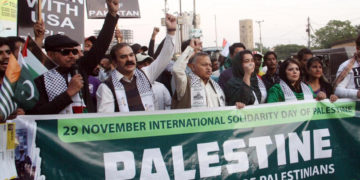 فلسطین فاؤنڈیشن پاکستان کے تحت یکجہتی فلسطین سائیکل مارچ