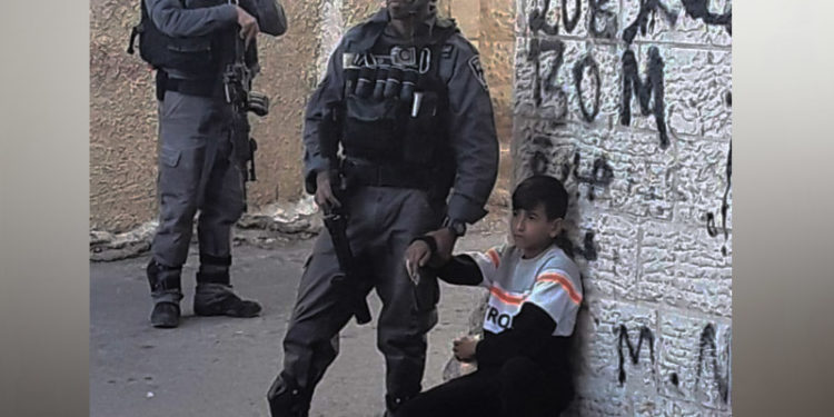 صیہونی پولیس کے ہاتھوں14سالہ فلسطینی بچہ گرفتار