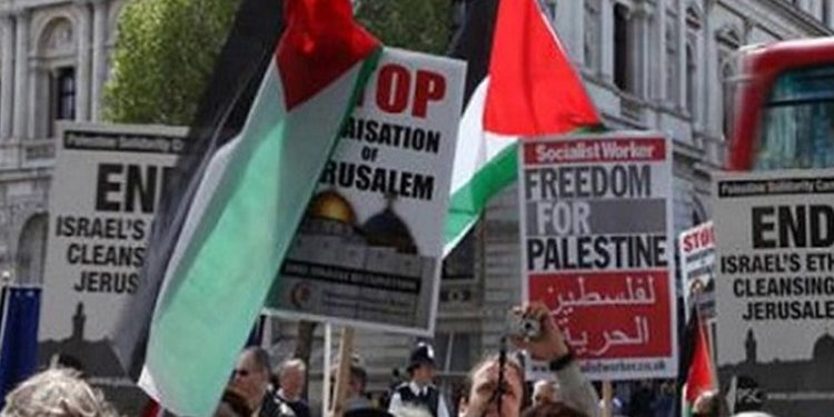 ملائیشیاءمیں فلسطین سے اظہاریکجہتی اور اسرائیل مخالف مظاہرہ