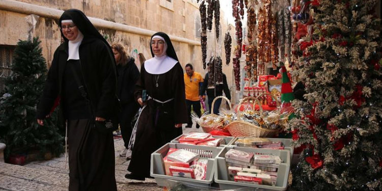 مقبوضہ بیت المقدس میں "کرسمس” کا جشن