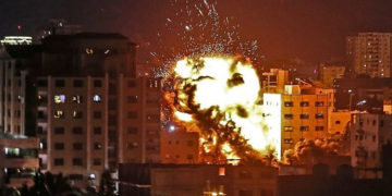 غزہ پر اسرائیلی فضائیہ کی ایک بار پھر بمباری