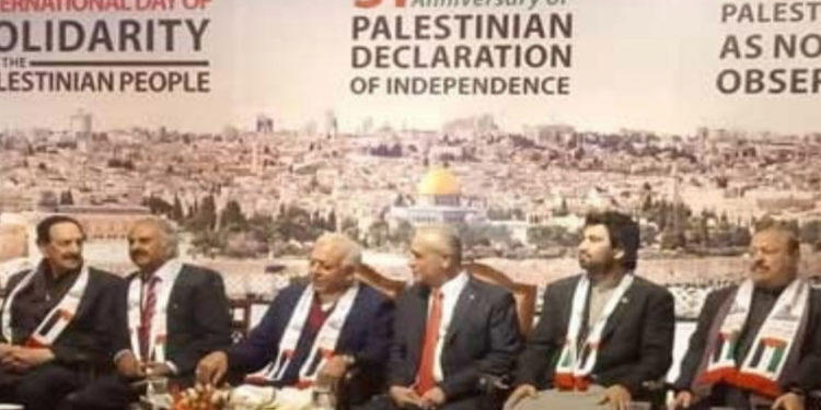 فلسطین میں یہودی آبادکاری کو روکنے کیلئے عالمی برادری کردار ادا کرے،غلام سرور