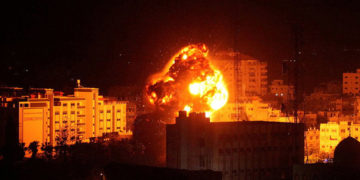 صیہونی فوجی ہیلی کاپٹر کی غزہ کے سرحدپر میزائل حملے