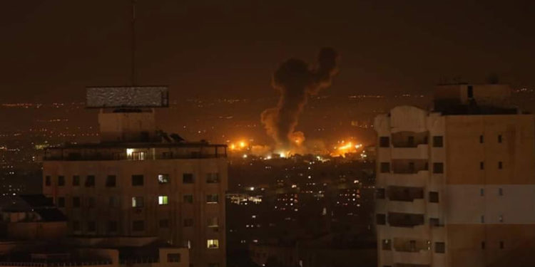 صیہونی فوج کی غزہ پر ایک بار پھر بمباری