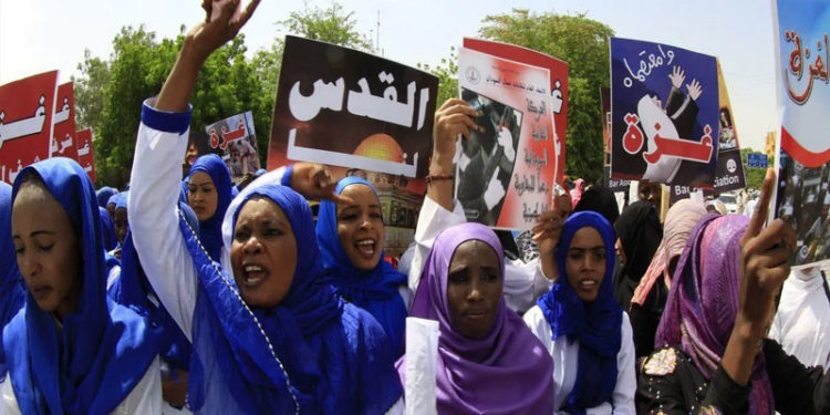 صدی کی ڈیل: سوڈان میں امریکا اسرائیل مخالف مظاہرے