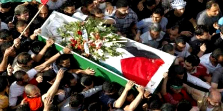 صیہونی فوج کی فائرنگ سے زخمی فلسطین شہید