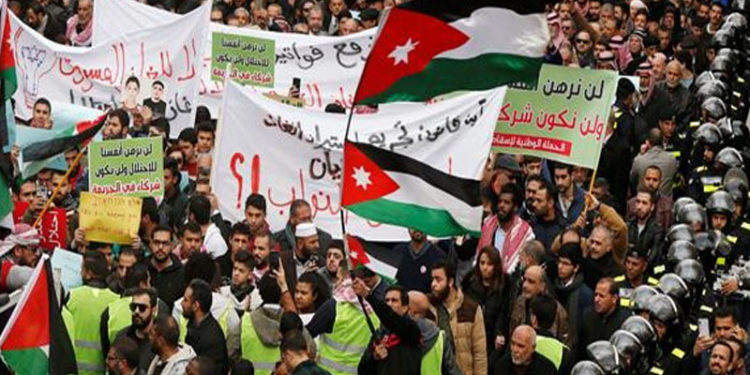 اسرائیل سے گیس کی خریداری، اردن بھر میں احتجاجی مظاہرے