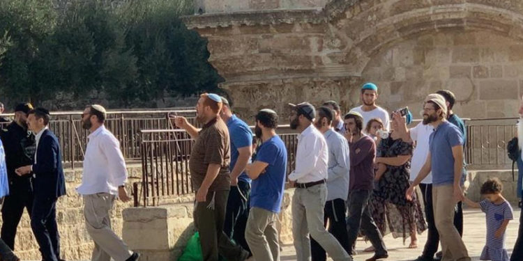 شرپسند یہودی جنونیوں کا مسجداقصیٰ پر دھاوا،قبلہ اول کی بے حرمتی کا سلسلہ جاری