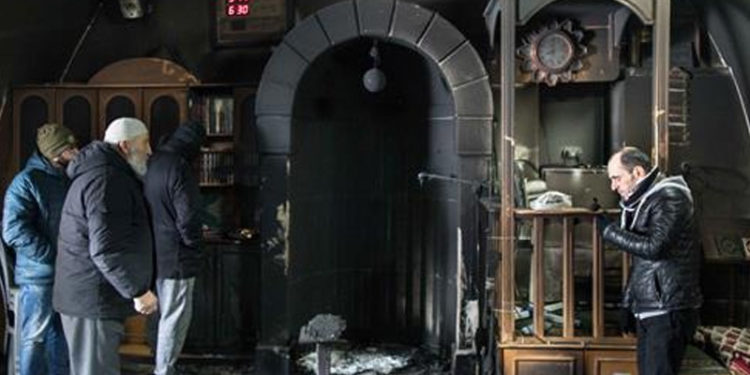 یہودی شرپسندوں نے  بیت المقدس میں مسجد شہید کردی