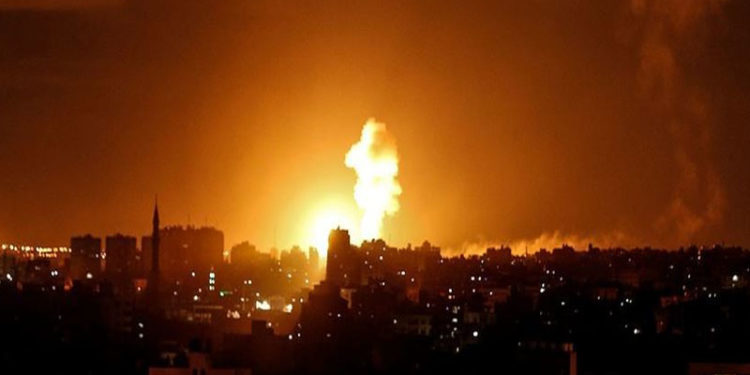 صیہونی فوج کی غزہ پر ایک بارپھر وحشیانہ بمباری