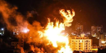 اسرائیل کی غزہ پر ایک بارپھر وحشیانہ بمباری