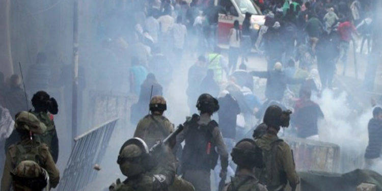 فلسطینی مظاہرین پر صیہونی فوج کا حملہ، 20زخمی