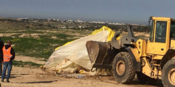 قابض صیہونی فوج نے فلسطینی قصبےالعراقیب کو ایک بارپھر مسمار کردیا