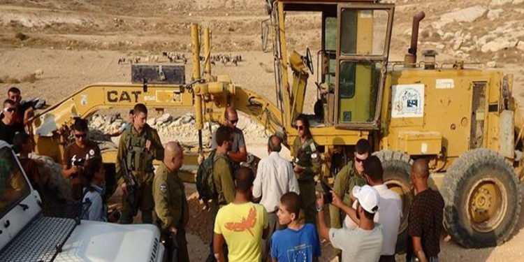 صیہونی فوج کی کارروائی ،فلسطینیوں کے تعمیراتی سامان کو ضبط کرلیا