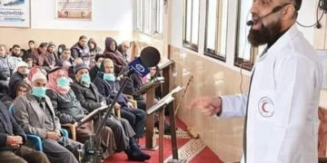 غزہ کے ڈاکٹرز کی مساجد کےممبر سے”کوروناوائرس” آگاہی مہم جاری