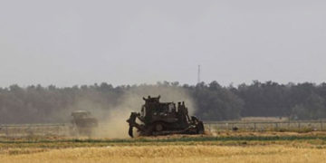 صیہونی فوج نے غزہ کی زرعی اراضی کو ہموار کردیا