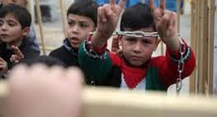صیہونی زندانوں میں 200 سے زائدفلسطینی بچے قید ہیں