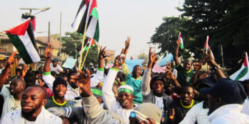 نائجیریا میں فرینڈز آف فلسطین کے زیراہتمام یوم القدس ریلی