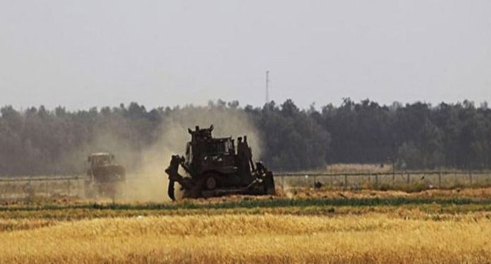 صیہونی فوج نے فلسطینیوں کی زرعی زمین ہموار کردی