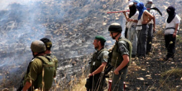 صہیونی آبادکاروں کے فلسطینی آبادی پرحملے، کھیت نذرآتش کردیئے