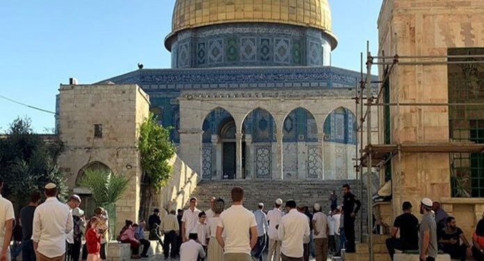 شرپسند صیہونی آبادکاروں کے قبلہ اول پر دھاؤں کا سلسلہ جاری