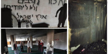 بیت المقدس: صیہونی آبادکاروں نے مسجدکو آگ لگادی