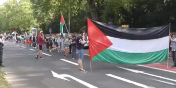 جرمنی میں غرب اردن پر صہیونی عملداری کےخلاف احتجاجی مظاہرہ