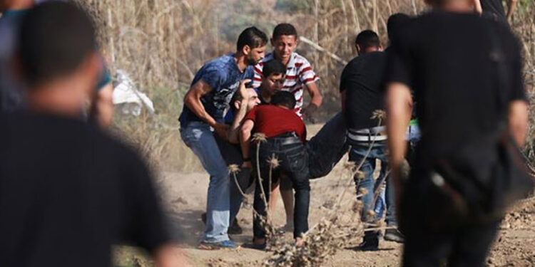 مقبوضہ فلسطین میں ریلی پر صہیونی فوج کی براہ راست فائرنگ، متعدد زخمی