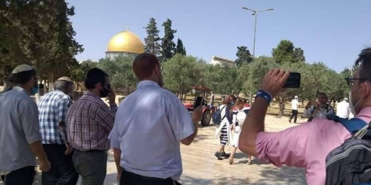 یہودی مذہبی جنونیوں کے مسجداقصیٰ پر دھاوے، بےحرمتی کا سلسلہ جاری