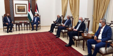 صدر محمود عباس کی مصری وزیرخارجہ سے ملاقات