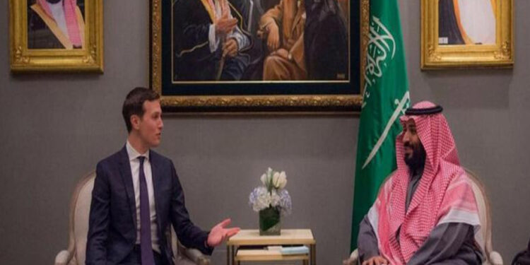 فلسطینیوں اور صیہونیوں کے درمیان مذاکرات کیلئے محمد بن سلمان اور جیرڈ کشنر کی ملاقات