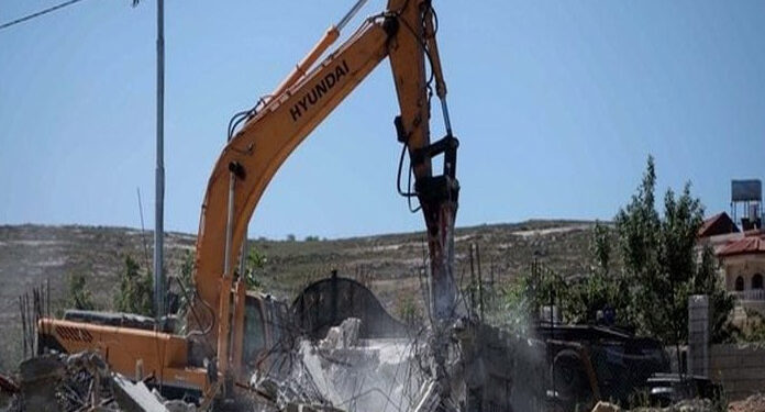 قابض ریاست میں ایک اورفلسطینی ملکیت منہدم