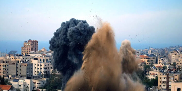 غزہ پر ایک بارپھر صیہونی فوج کی بمباری، تین سالہ بچی زخمی