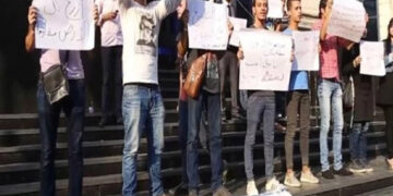 مصری صحافیوں کاصہیونیوں سے تعلقات معمول پر لانےکی خلاف احتجاج