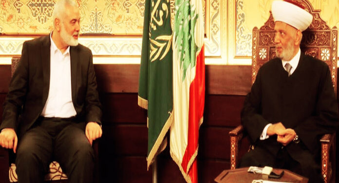 بیروت: حماس کے وفد کی لبنانی مفتی اعظم سے ملاقات، حل طلب امور پر گفتگو