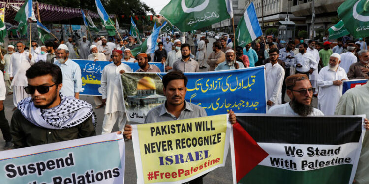 پاکستانی عرب ممالک کے اسرائیل سے تعلقات کےخلاف ہیں  