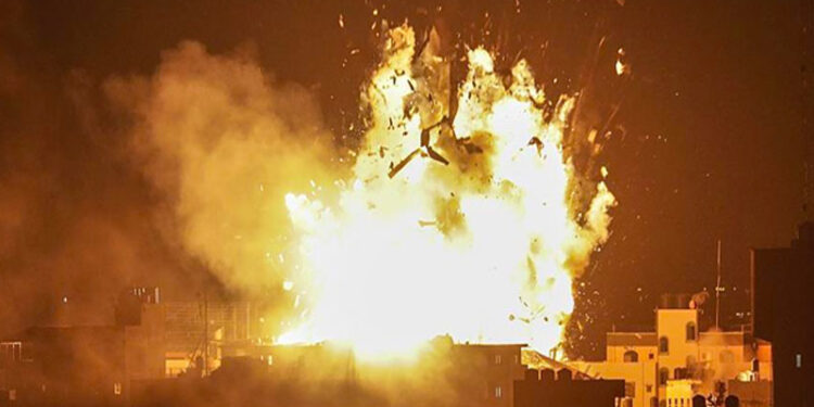 صیہونی فوج کی غزہ پر ایک بار پھر بمباری