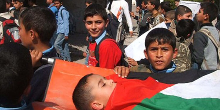 ایک سال کے دوران صیہونی فوج نے 7فلسطینی بچے شہید کردیئے