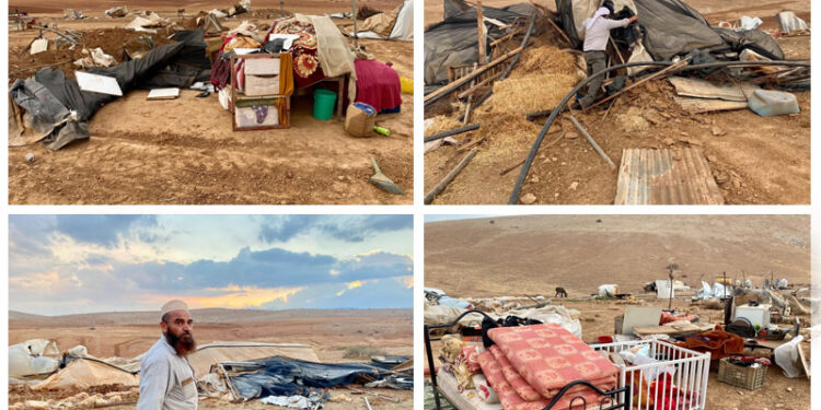 صیہونی فوج نے فلسطینی گاؤں کو مسمار کردیا  