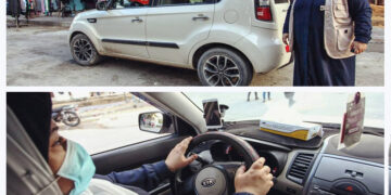 مقبوضہ فلسطین  کی پہلی خاتون ٹیکسی ڈرائیور