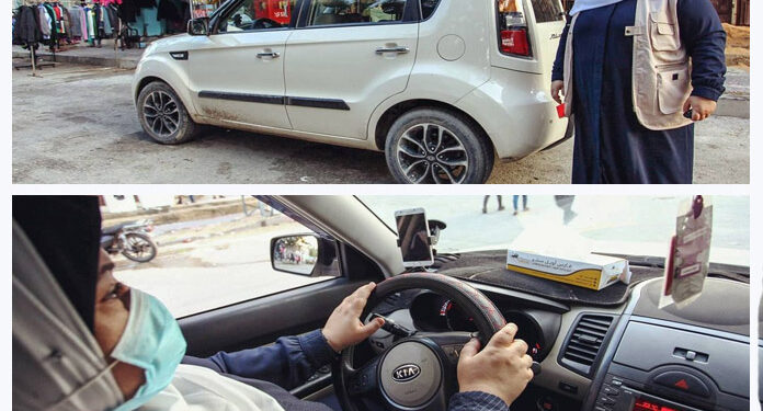 مقبوضہ فلسطین  کی پہلی خاتون ٹیکسی ڈرائیور