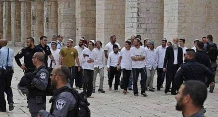 صیہونی جنونیوں کے مسجداقصیٰ پر دھاوے جاری