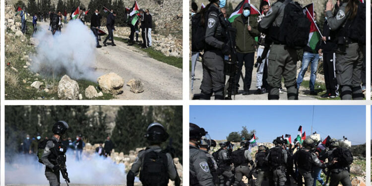 رام اللہ :صہیونی فوج اور فلسطینیوں کے درمیان جھڑپیں